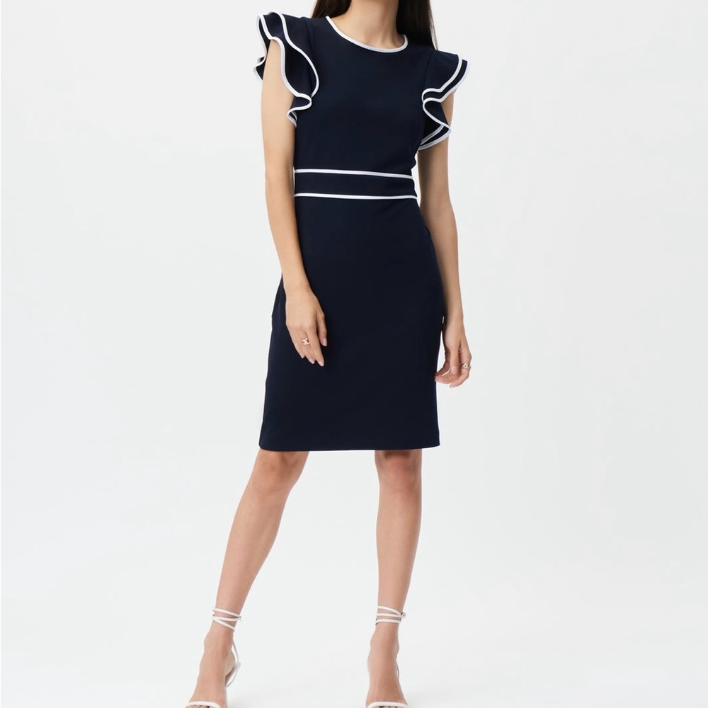 Tommy Hilfiger
Flutter Sleeve Sheath Elegant Navy blue Dress